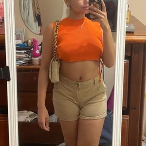 Zara Cropped Ribbed Top